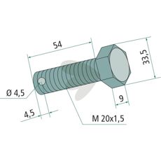 Knife screw 10.9
