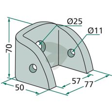 Bracket 70X50X57