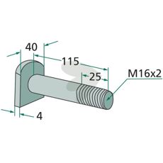 Screw with nut - 59095073