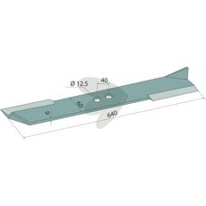 Straight knife, thickness = 6, Fits: Hymach
