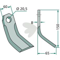 Y-blade Agram hole 20.5mm