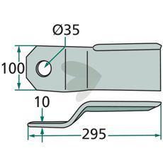 Knife right - 268-RZ3