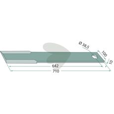 Knife straight - H401-034