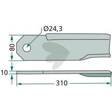 Knife right - 302351