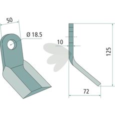 Y-knife M.E.A.A.T. hole 18.5mm