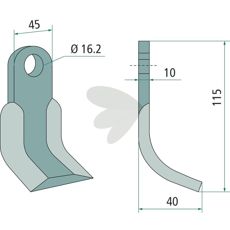 Y-knife M.E.A.A.T. hole 16.2mm