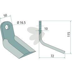 Y-knife M.E.A.A.T. hole 16.5mm