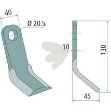Y-knife M.E.A.A.T. hole 20.5mm
