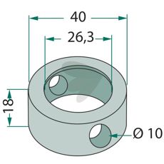 Clamp ring 26, 3x40x18