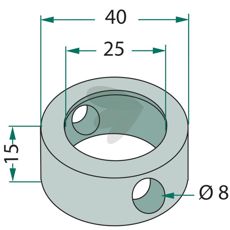 Clamp ring 25x40x15