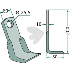 Angle knife - 1321/94