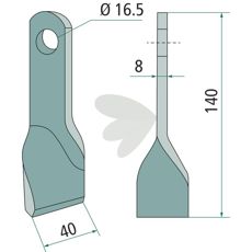 Knife twisted - 36015091