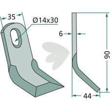 Y-blade Nobili, Kuhn hole 14X30mm