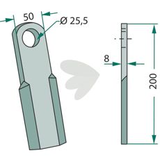 Straight knife - B 225017