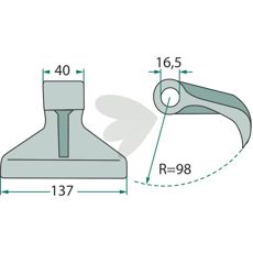 Hammer blade 12-pack MU000306
