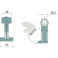 Breaker hammer 20.5 mm MT/3507