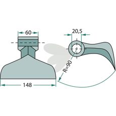 Breaker hammer 20.5 mm M03400410R