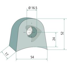 Bracket 54X52X17