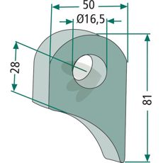Bracket 81X50X16, 5