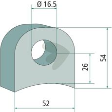 Bracket 52X54X26X16, 5