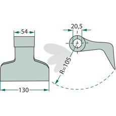Breaker hammer 20.5 mm 945000661