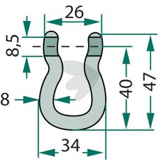 Shackle Rousseau 26mm