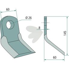 Y-hammer Sicma (Miglianico) hole 26mm