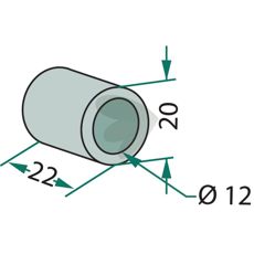 Bush hammer S.M.A. and others 20X22mm hole 12mm