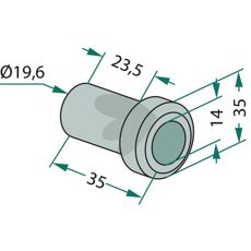 Bush hammer Spearhead and others 35X25mm hole 14mm