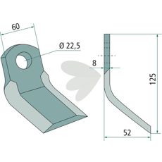 Y-impact Tortella 22.5mm 125mm