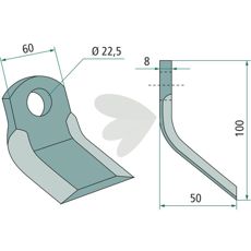 Y-impact Tortella 22.5mm 100mm
