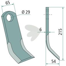 Y-impact Ugelse hole 29mm
