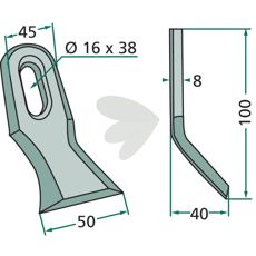 Y-impact Gilbers, Noremat, Rousseau hole 16X38mm
