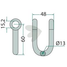 Shackle Noremat, Rousseau 48mm