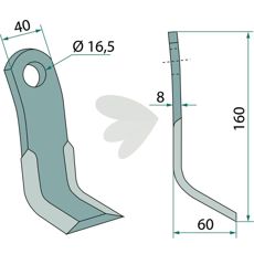 Y-blade Nobili hole 25.5mm