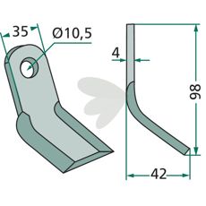 Y-blade Mhing, Rapid, Zappator hole 10.5mm