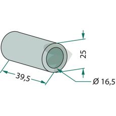 Bushing blade Bomford, et al. 25X39.5mm hole 16.5mm
