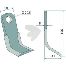 Y-blade Hymach hole 20.5mm