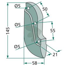 Seed harrow Reform etc. 145mm hole 5mm