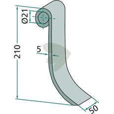 Flail mower blade
