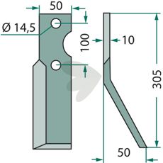 Rotary knife Simon 100mm