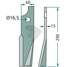 Rotor Blade Kuhn (Huard) 290mm