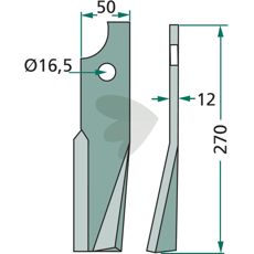Rotor Blade Kuhn (Huard) 270 mm