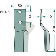 Rotary knife Maschio, Celli, Breviglieri