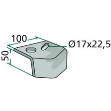 Knife guard M38100215R, M38100215, 38100215