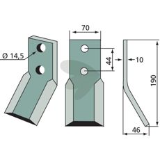 Rotary knife Muratori