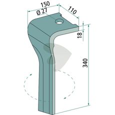 Tooth, Quick Change Right - 873402253