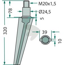 Rotary harrow tooth Morra, Doublet Record