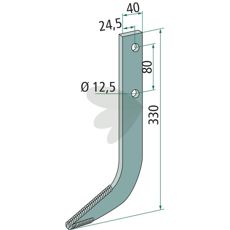 Milling cutter Hardmetal coating 330x40x12.5