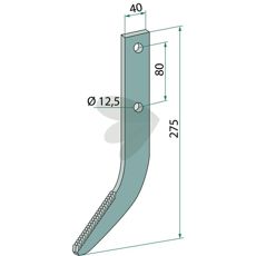 Milling cutter Hardmetal coating 275x40x12.5